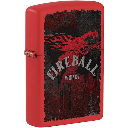 Zippo 2022 Zippo Fireball Design, Red Matte ZIP-49541